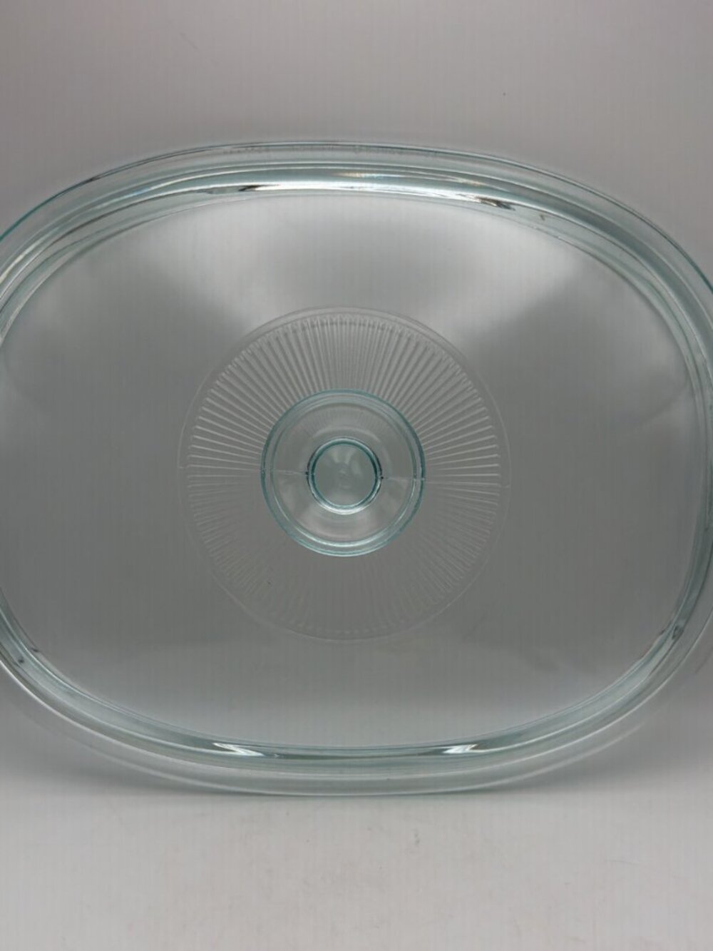 PYREX DC1.5C Corning Ware Clear‎ Glass Oval Lid 8 1/2 x 11 Inch Casserole